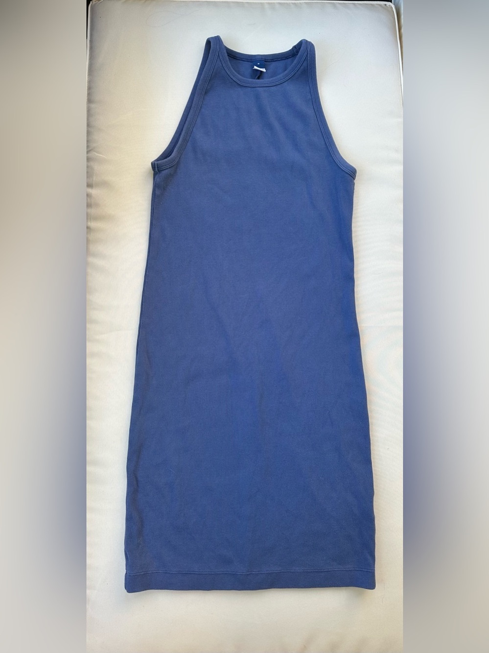 Old Navy Ribbed Dress in Dusty Blue